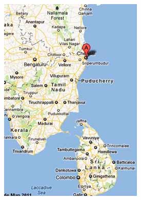 Chennai (Madras) in Tamil Nadu, Indien
