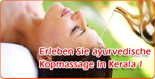 Erleben Sie ayurvedische Kopmassage in Kerala