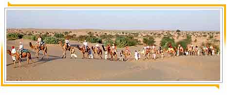 Kamelsafari in Rajasthan, India