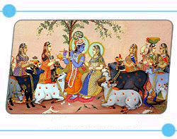 Krishna und Hirtenmadchen Radha