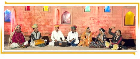 Musikgruppe in khimsar, Jodhpur
