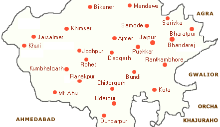 Rajasthan Map